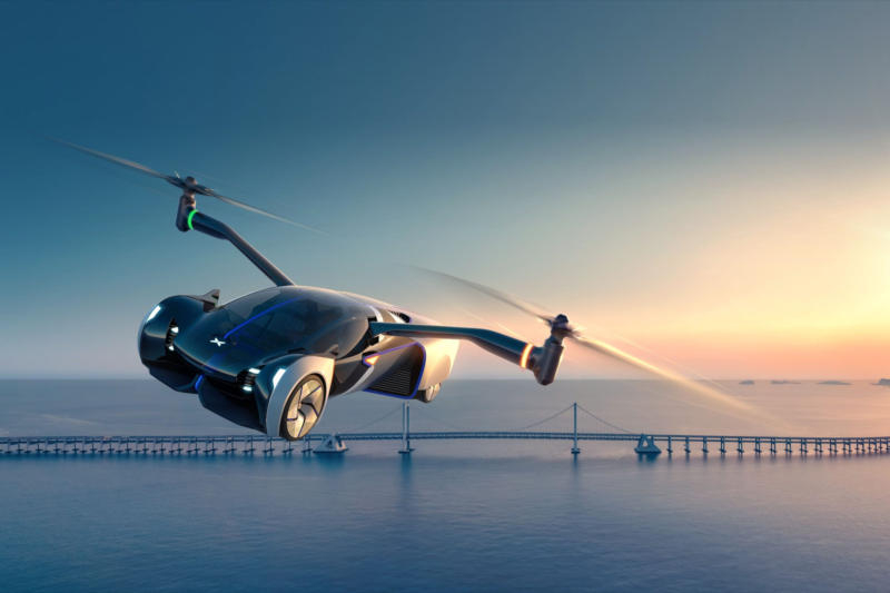 Xpeng из Китая планирует запустить массовый выпуск летающих авто к 2027 году