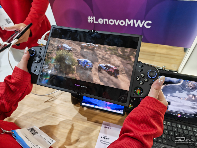 Lenovo представила планшет с игровой контроллерной панелью и складывающимся экраном, превращающимся в ноутбук