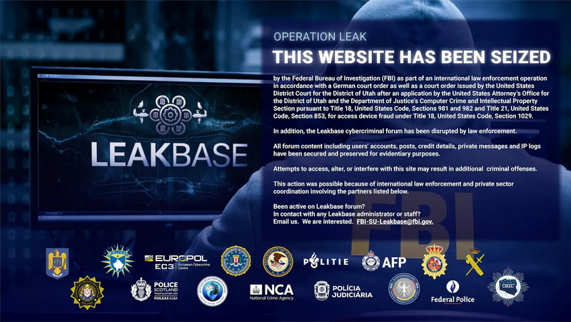 США и Europol раскрыли LeakBase, один из самых больших хакерских форумов мира с 142 000 участниками