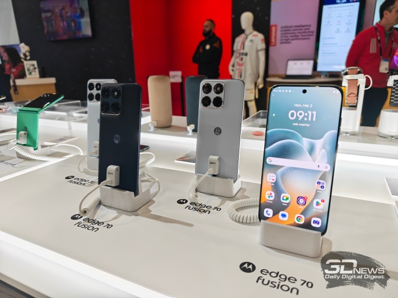 Motorola Edge 70 Fusion получил изогнутый дисплей с частотой 144 Гц и процессор Snapdragon 7S Gen 3