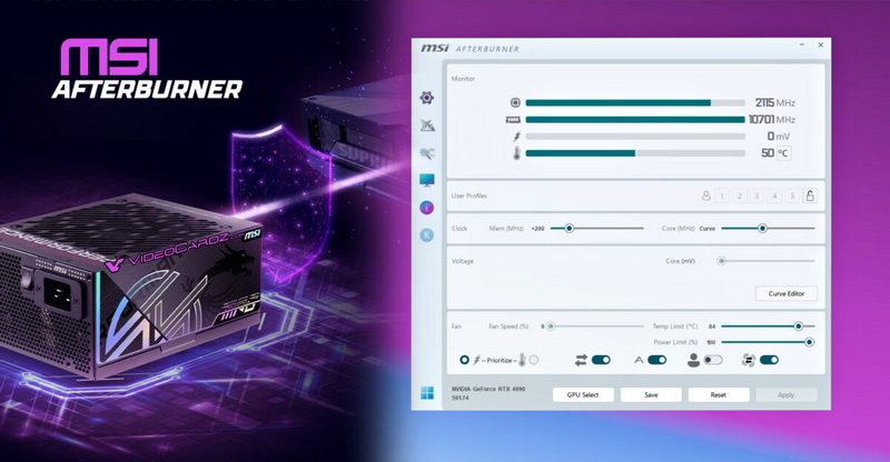 MSI повысила безопасность RTX 5000 и RX 9000, добавив в Afterburner режим GPU Safeguard+ для защиты разъёмов от плавления.