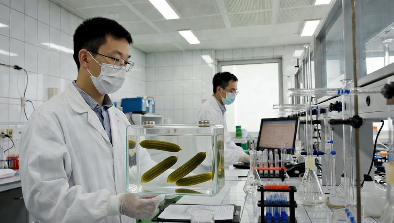 Китай разработал полностью экосберегающий аккумулятор, в котором электролит пригоден даже для засолки огурцов