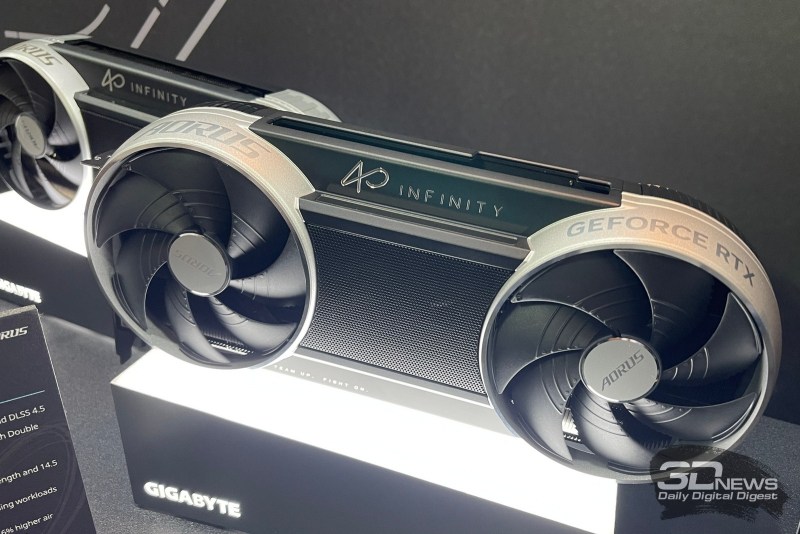 Gigabyte запустила линейку Aorus GeForce RTX 50 Infinity с уникальным системным охлаждением и тайным источником питания