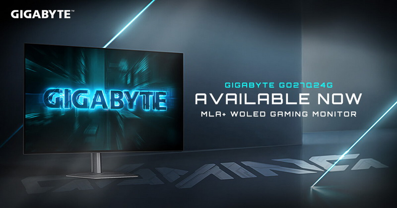 Gigabyte представила новый 27‑дюймовый игровое WOLED‑монитор GO27Q24G с разрешением QHD и частотой обновления 240 Гц