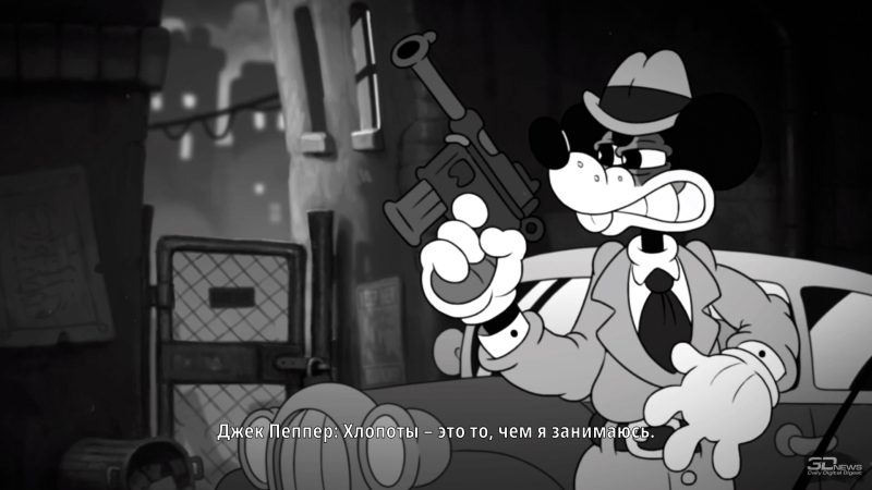 Новая рецензия на «Mouse: P.I. For Hire» – черно‑белный Doom о мышах