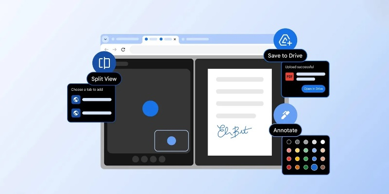 Chrome теперь легче работать: в браузере появился раздельный экран и возможность делать заметки в PDF.