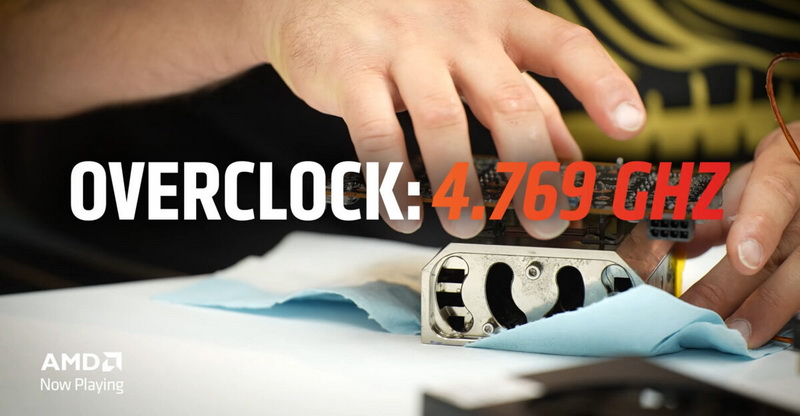 AMD побил глобальный рекорд, разгрузив Radeon RX 9060 XT на 4769 МГц