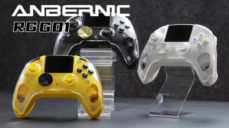 Anbernic RG G01 дебютирует как игровой контроллер с интегрированным датчиком сердечного ритма и экраном.