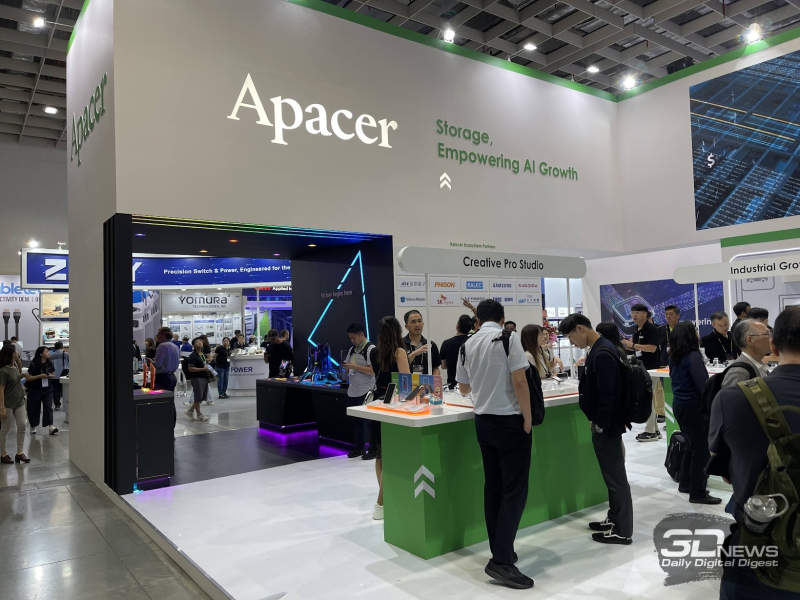 Apacer в Computex 2026: DDR5‑9200, быстрые SSD с охлаждением и многое другое