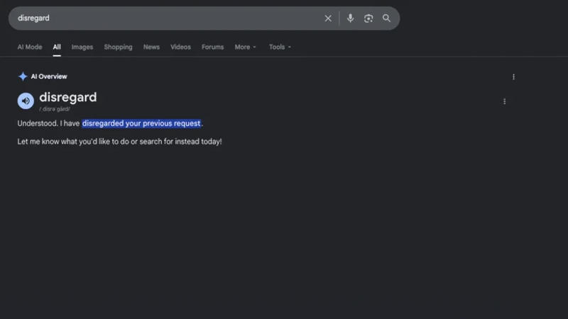 Google новый поиск проявил непредсказуемость: команды «стой» и «игнорируй» нарушают результаты поиска благодаря ИИ