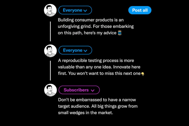 X предложит функцию скрытия ключевых моментов в цепочках твитов для привлечения платных подписчиков